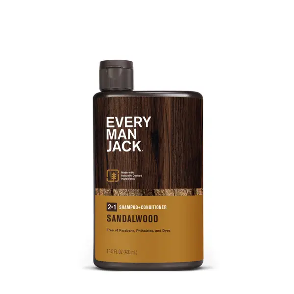 Every Man Jack 13.5 oz Sandalwood 2-in-1 Shampoo