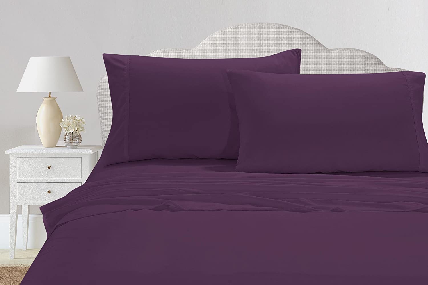 Set of 2 Silky Soft Polyester Single Flat Sheet