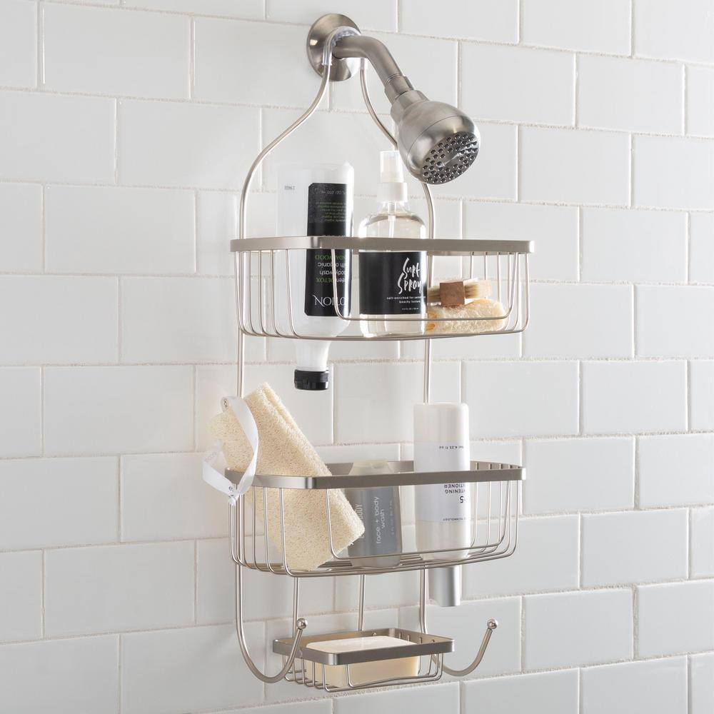 Bath Bliss Prince Style Shower Caddy in Satin DL-4734-SAT