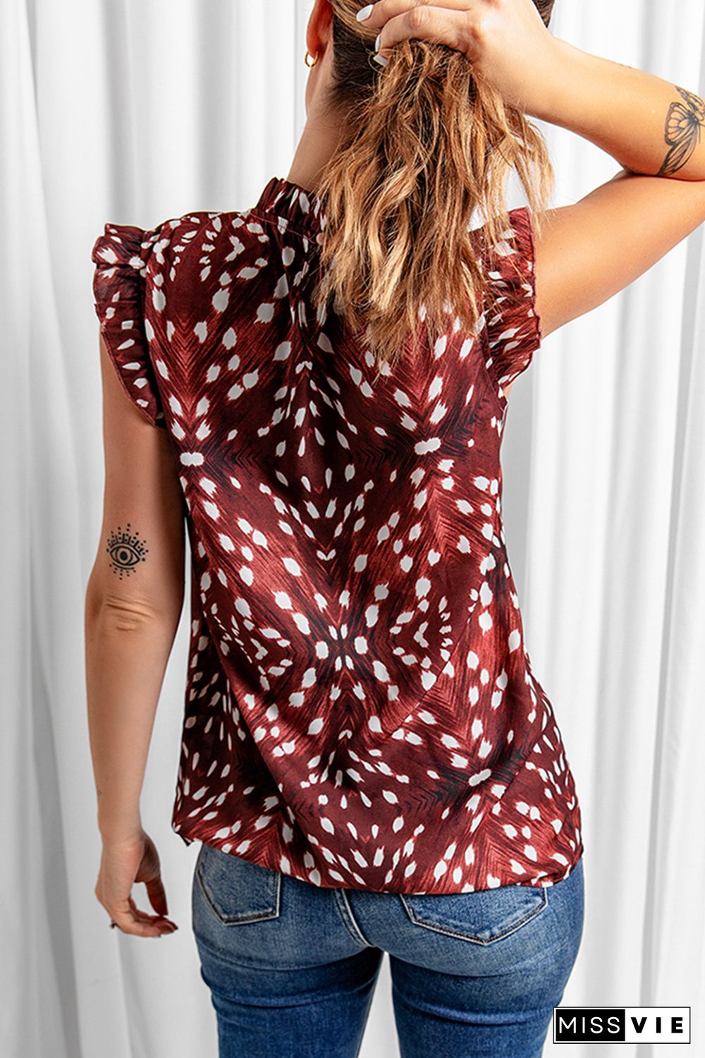 All Over Print Flutter Tank Top