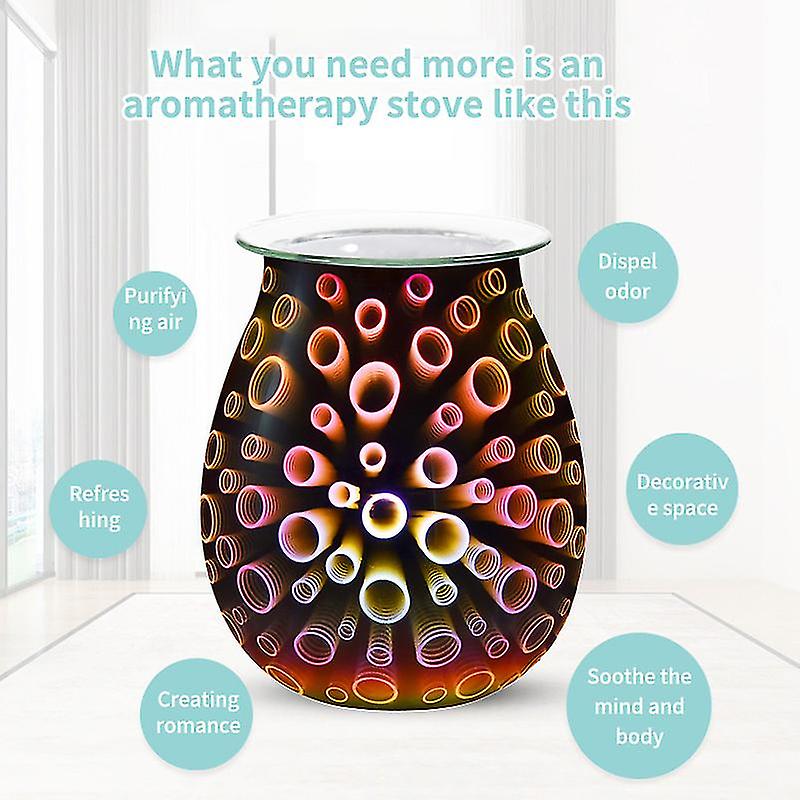 Aroma Electric Wax Melt Burner 3d Lamp Night Light Wax Warmer