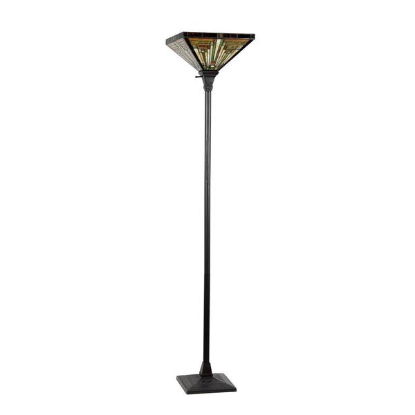  Style Mission Design 1-light Dark Antique Bronze Torchiere