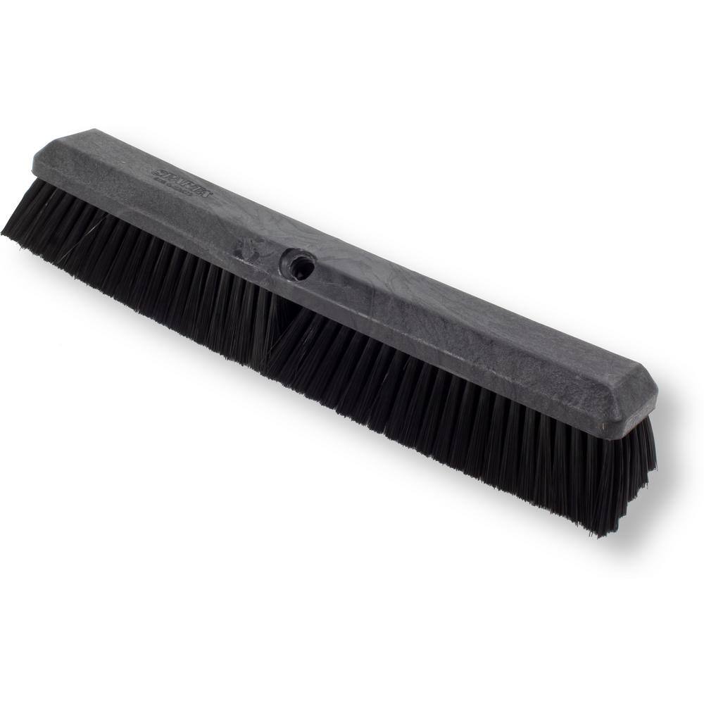 CFS Brands Sparta 18 in. Black Polypropylene Push Broom Head (12-Pack) 41890EC03