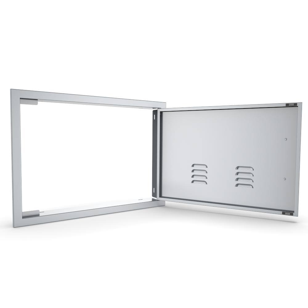 Sunstone Signature Series 27 in. x 20 in. 304 Stainless Steel Right Swing Horizontal Vented Door BA-VDHR1724