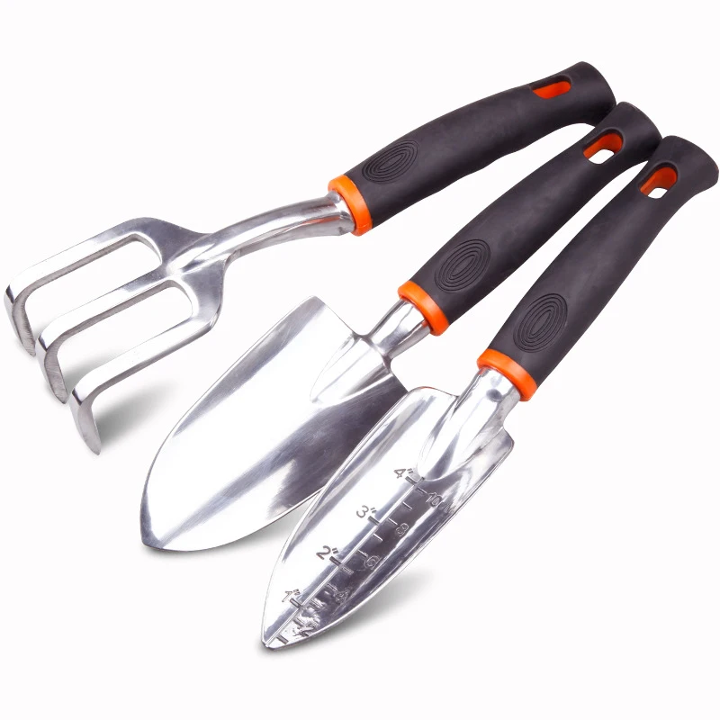 Factory Price Hot Sale Customizable High end Quality aluminium Gardening Tool Kit with Wooden Handle