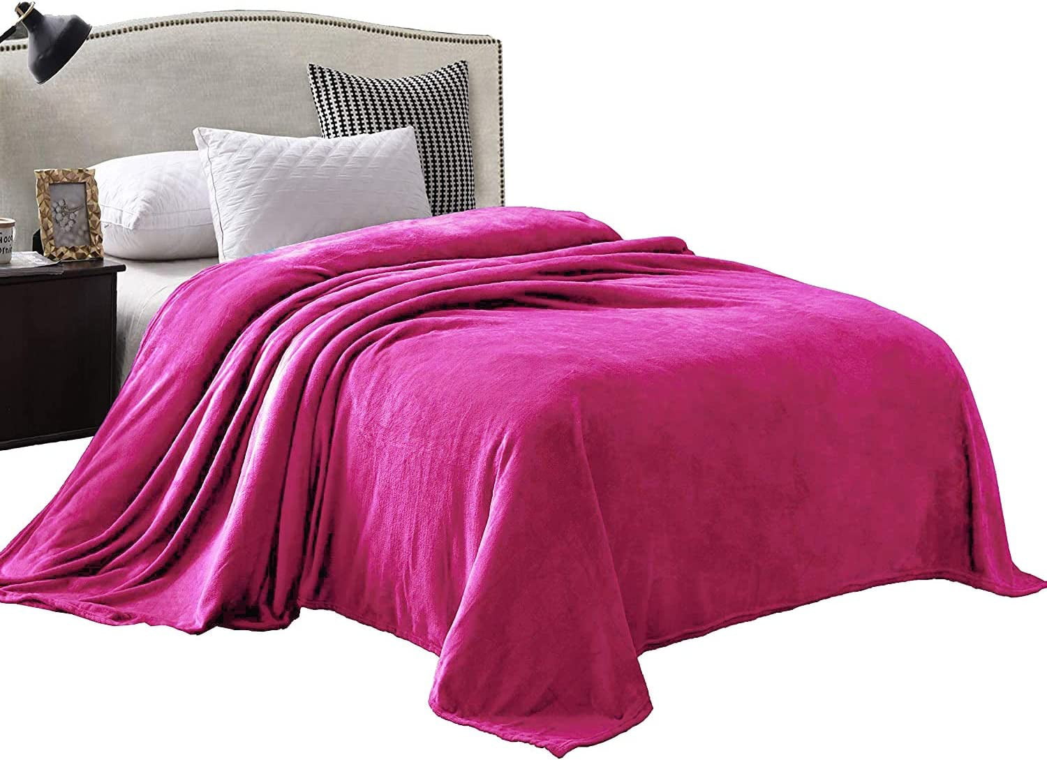 Exclusivo Mezcla Twin Size Flannel Fleece Velvet Plush Bed Blanket as Bedspread/Coverlet/Bed Cover (60