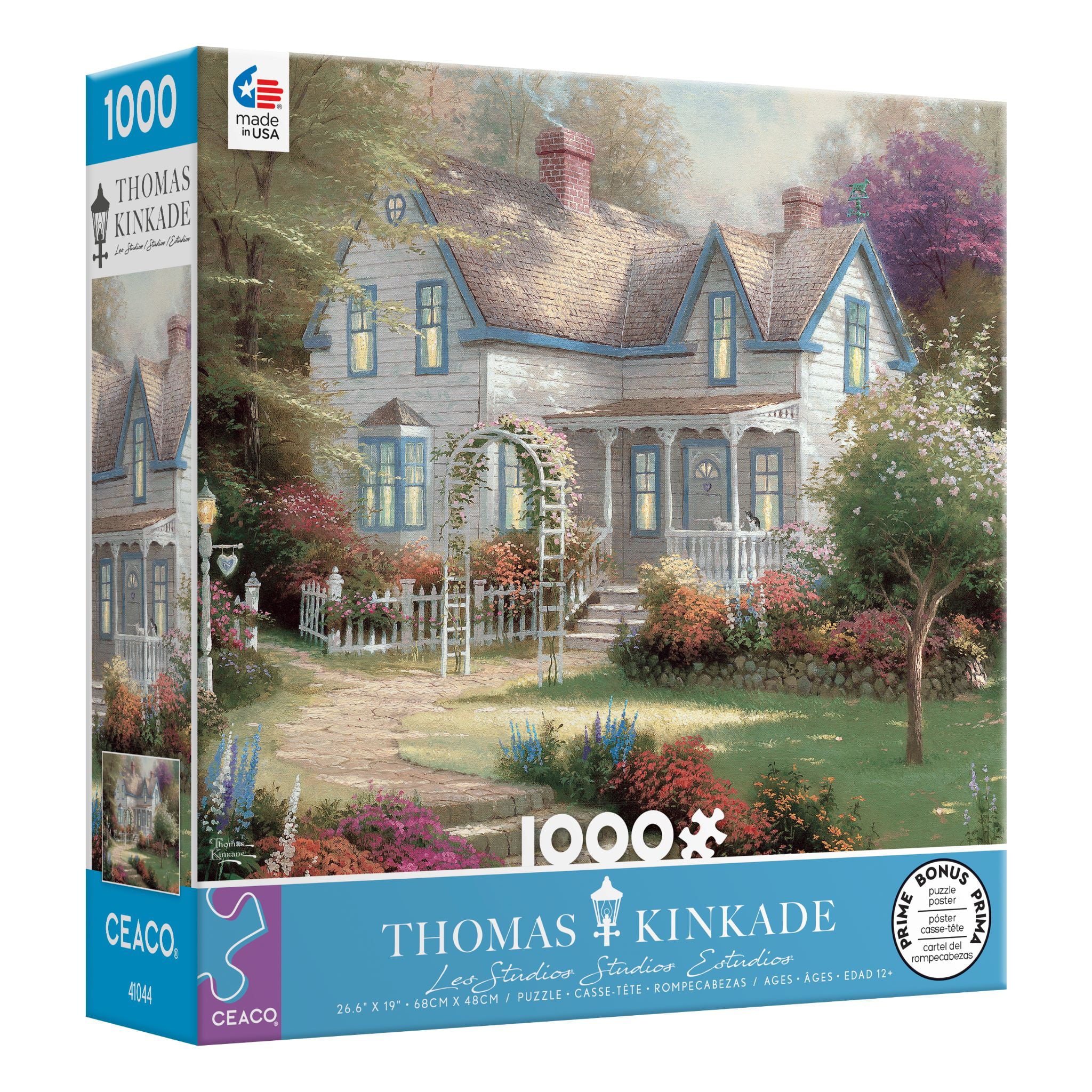 Ceaco - Thomas Kinkade - Home Is Where the Heart Is - 1000 Piece Interlocking Jigsaw Puzzle