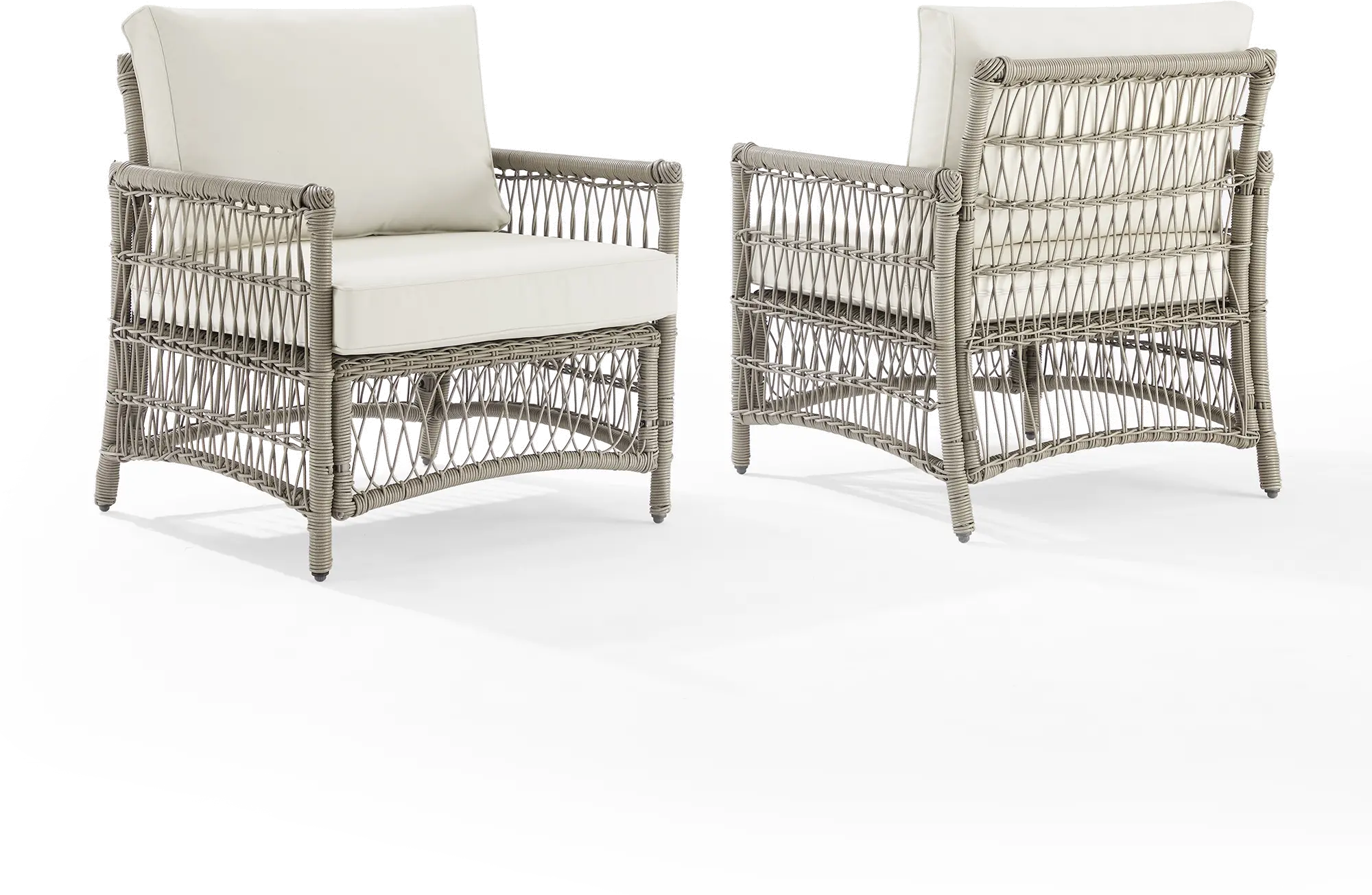 Thatcher 2 Piece Outdoor Wicker Armchair Set