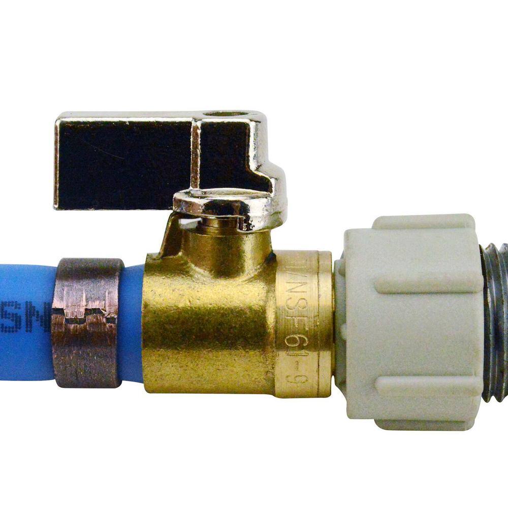 Apollo 12 in. PEX-B Barb x 12 in. Female Pipe Thread Brass Swivel Ball Valve APXFF1212S