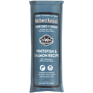 Northwest Naturals Raw Frozen Whitefish and Salmon Chub Dog Food 5 lb