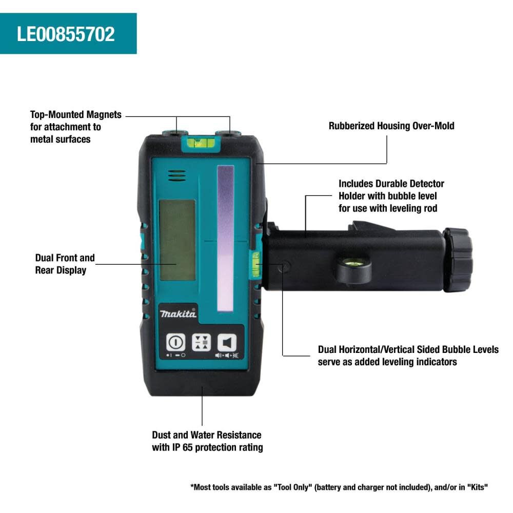 Makita Green/Red Line Laser Detector LE00855702 from Makita