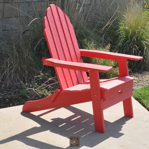 New Tradition Folding Adirondack Chair by ResinTeak