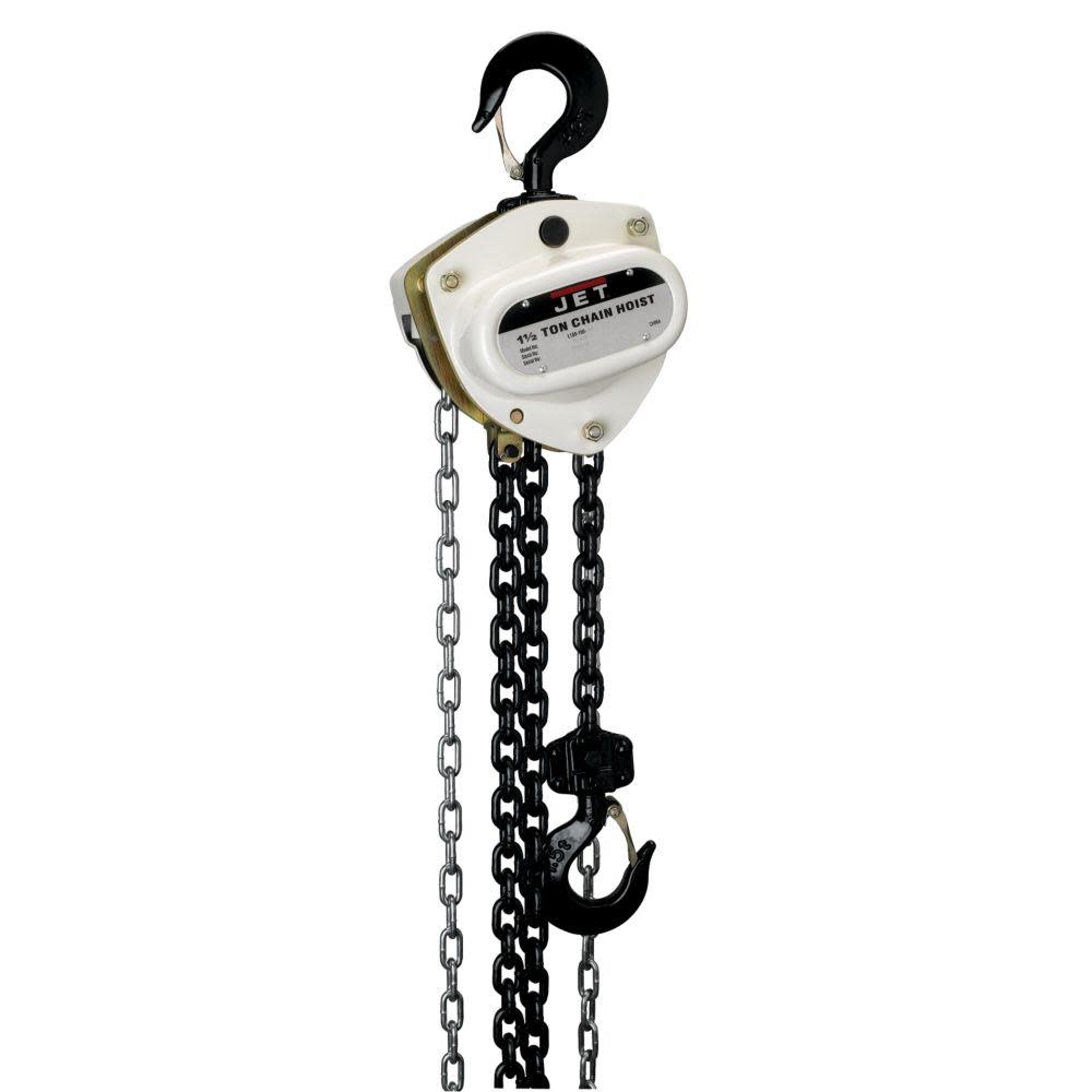 JET L100-150-15 1-1/2 Ton 15 Ft Lift Chain Hoist 101615 from JET