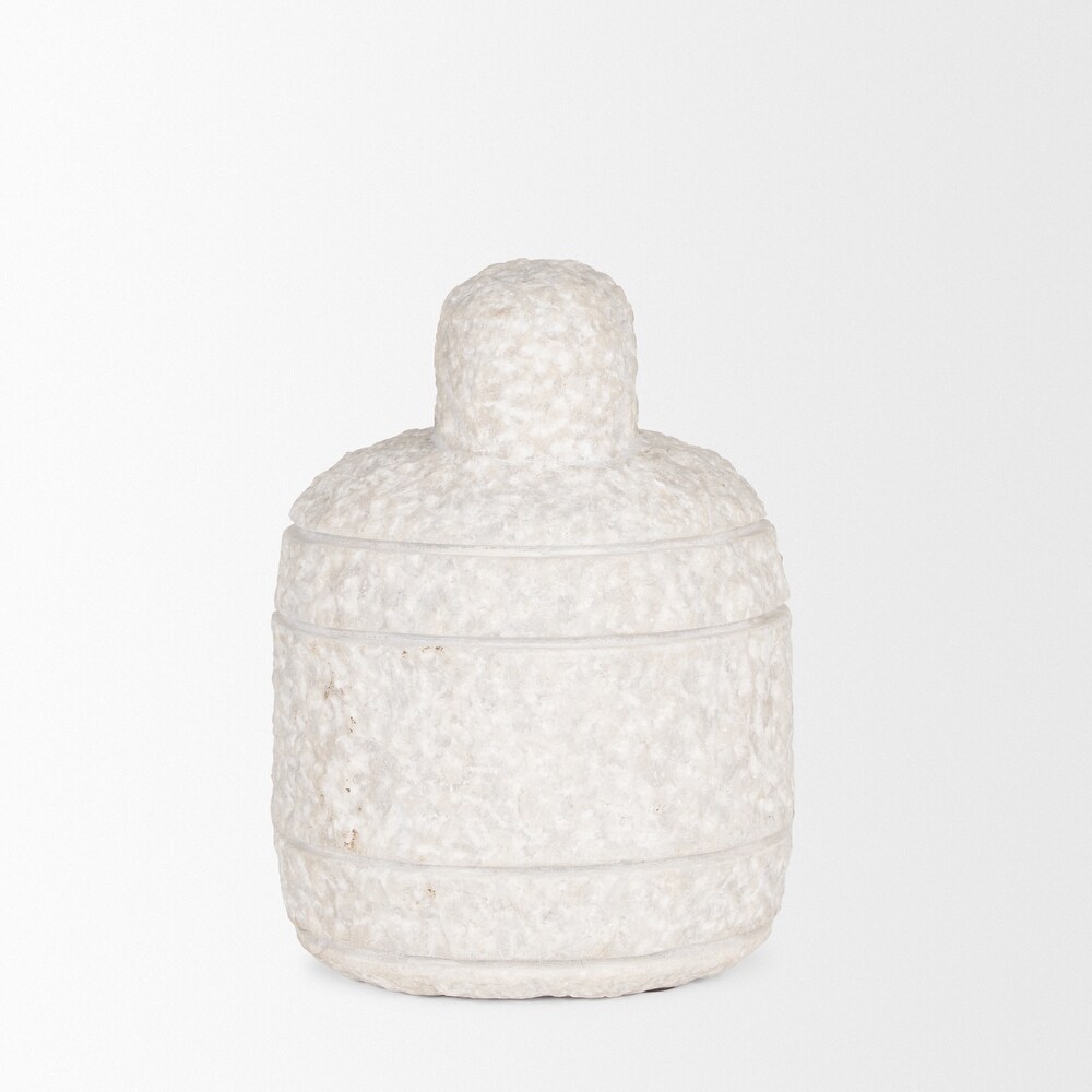 Irina Small White Marble Door Stopper