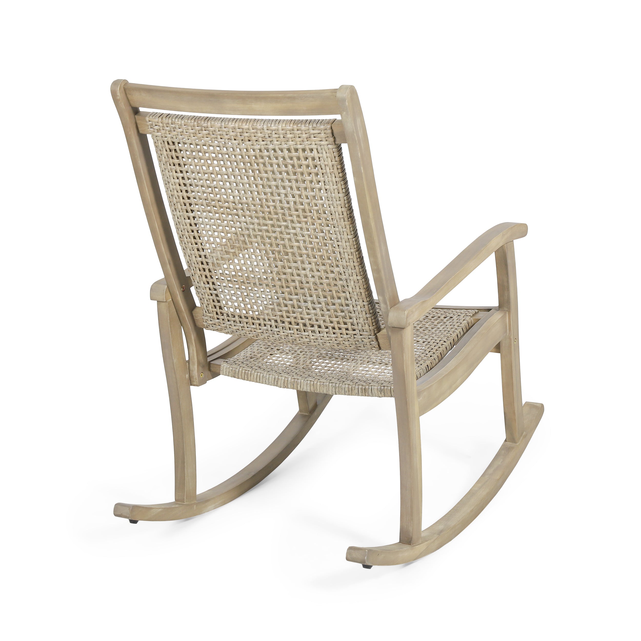 Dory Outdoor Rustic Wicker Rocking Chairs (Set of 2)