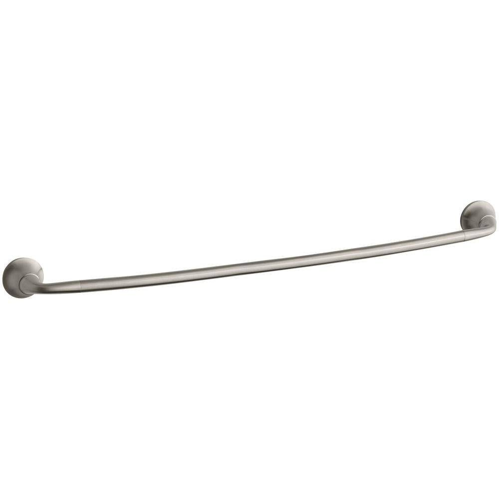 KOHLER Forte Sculpted 30 in. Towel Bar in Vibrant Brushed Nickel K-11372-BN