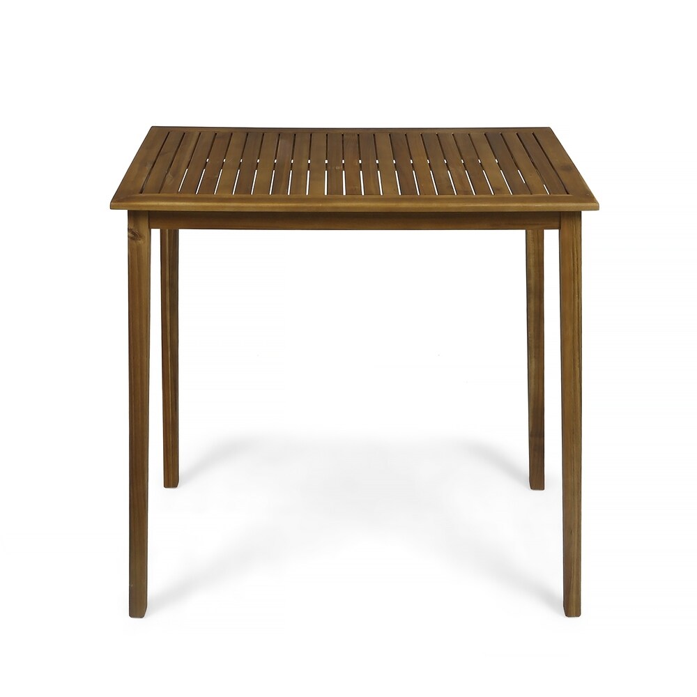 Polaris Outdoor Minimalist Acacia Wood Bar Table by Christopher Knight Home   26.00\