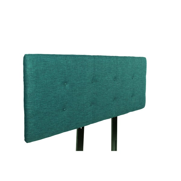 MJL Furniture Ali Button Tufted Lucky Turquoise Upholstered Headboard - - 10856120