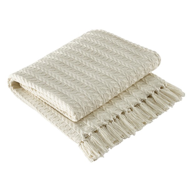 Park Designs Cable Throw Cream