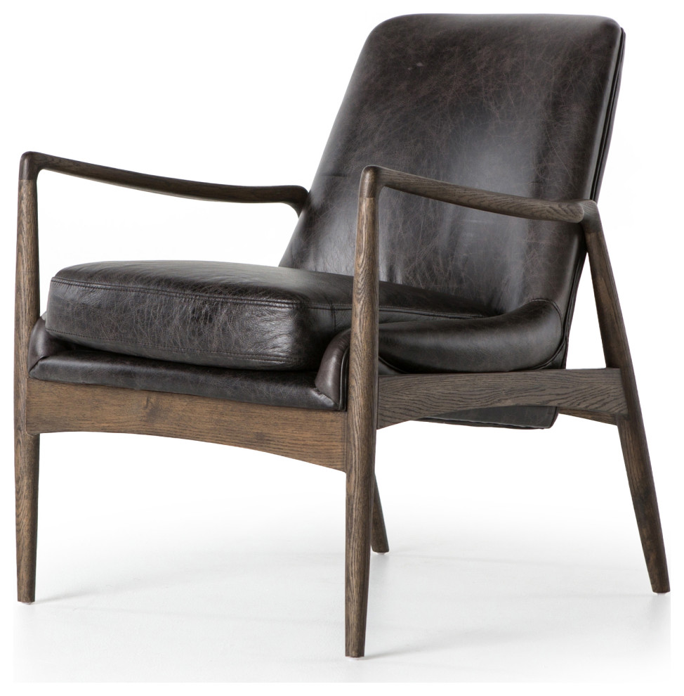 Braden Chair   Midcentury   Armchairs And Accent Chairs   by Four Hands  Houzz