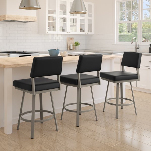 Amisco Avery Swivel Counter and Bar Stool