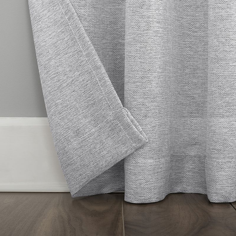 Clean Window Color Block Accent Anti-Dust Sheer Window Curtain Panel