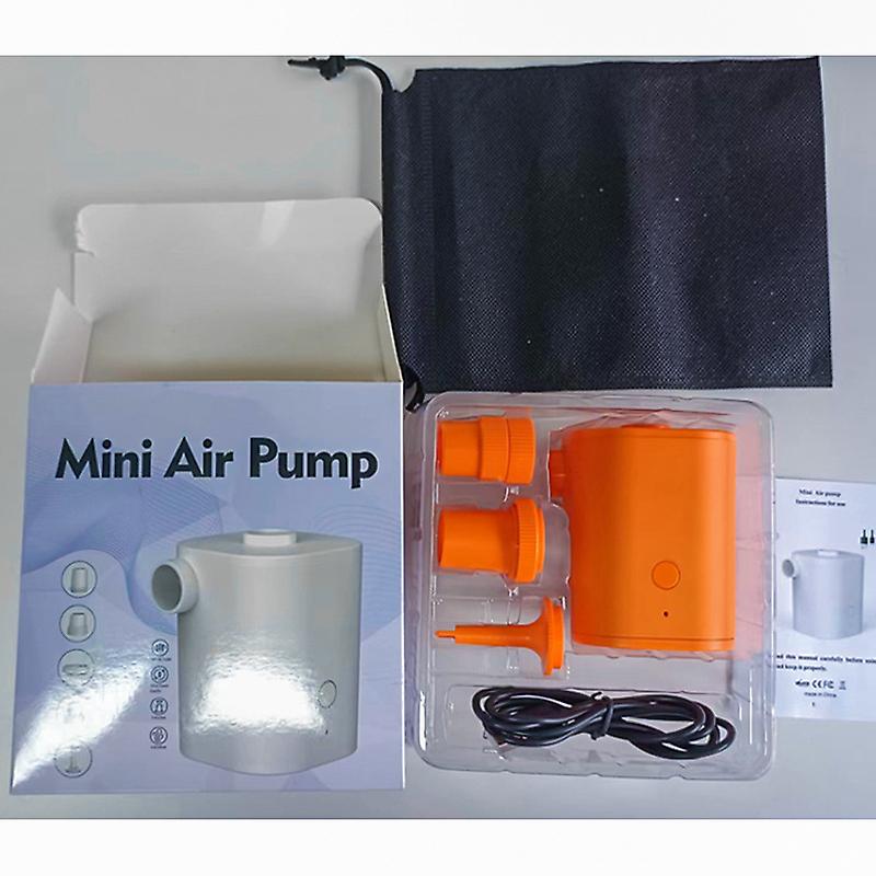 Electric Portable Air Pump Usb Rechargeable Quick Inflator