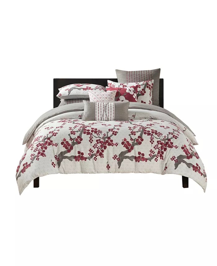 Natori Cherry Blossom 3-Pc. Comforter Set， King