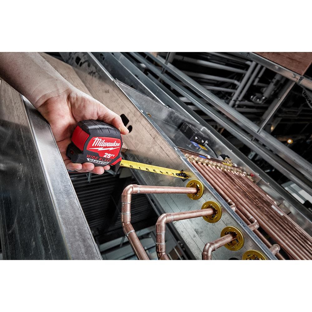 Milwaukee 25Ft Wide Blade Magnetic Tape Measure 48-22-0225M from Milwaukee