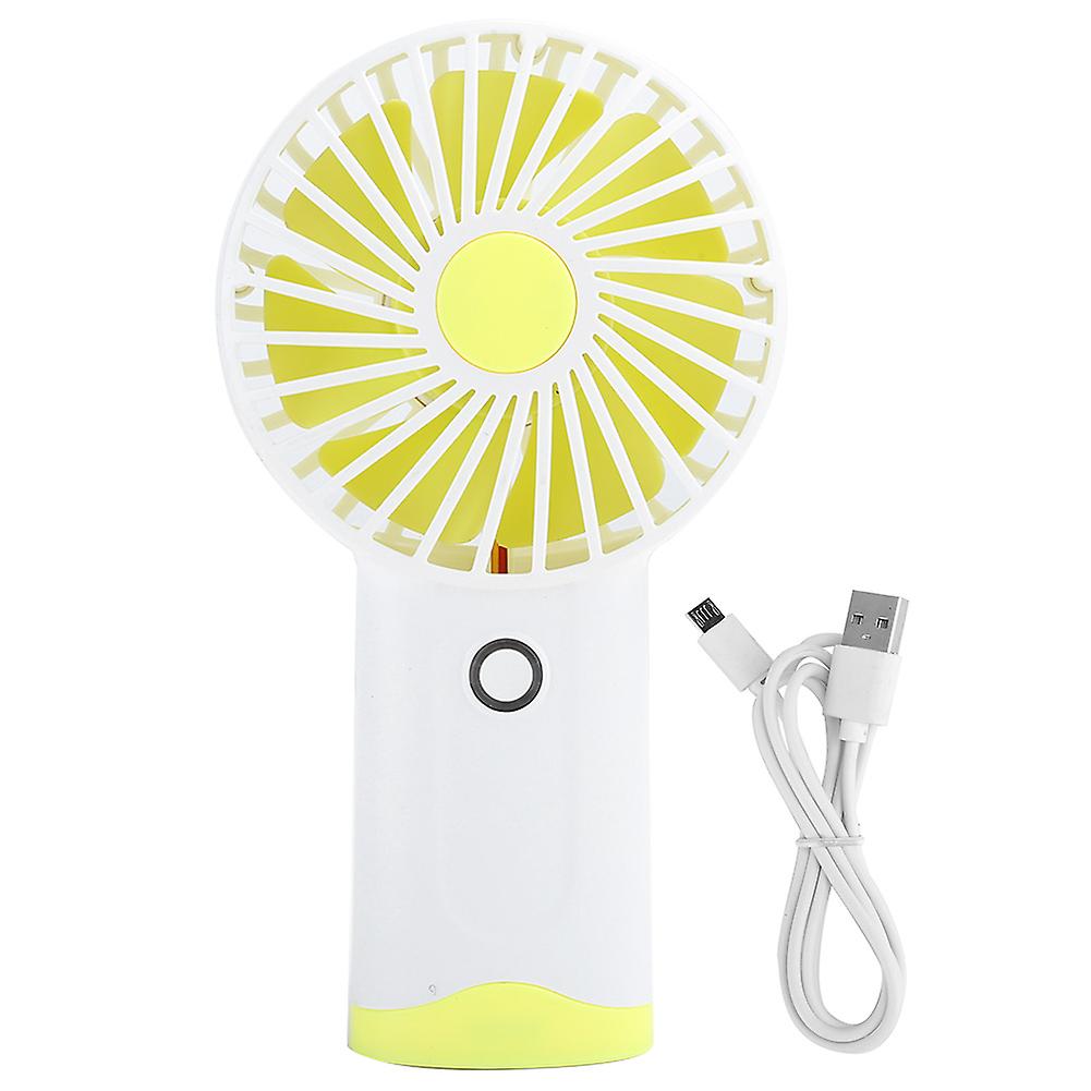 Mini Fan Handheld Portable Summer Aircooling Tool For Office Dormitory Desktopyellow