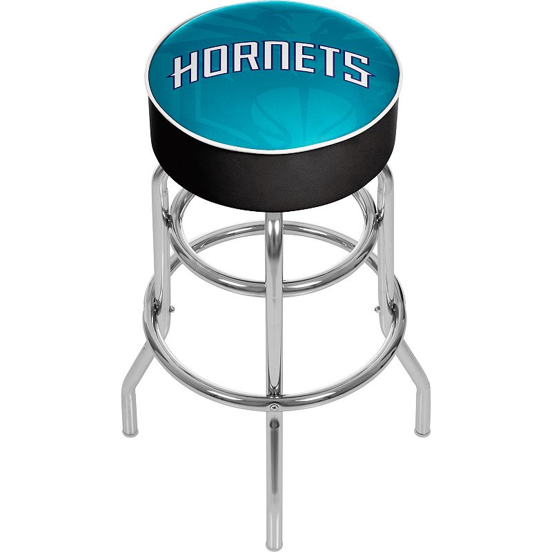 Charlotte Hornets Padded Swivel Bar Stool