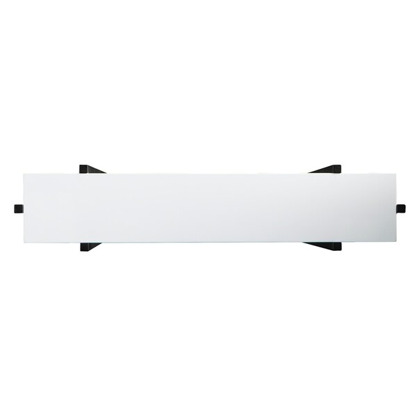 SEI Furniture Hedley Black w/ White Contemporary Narrow Console Table