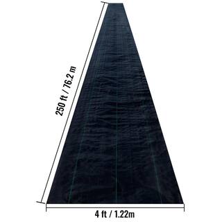 VEVOR Weed Barrier Landscape Fabric 4 x 250 ft. Geotextile Underlayment PP Woven Garden Ground Cover 5 oz. Weed Control Fabric ZZZP4X250YC5OZFCBV0