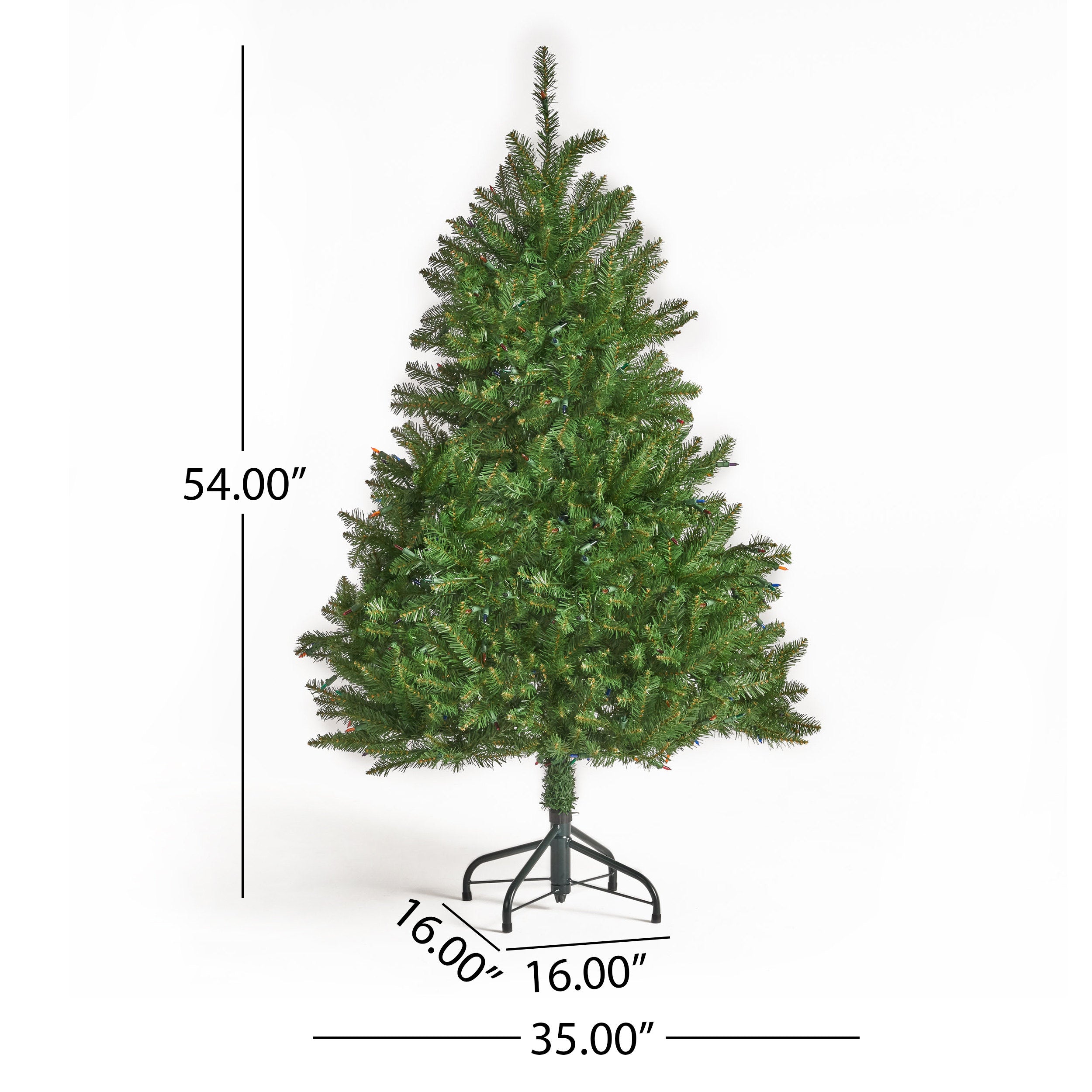 4.5-foot Fraser Fir Hinged Artificial Christmas Tree