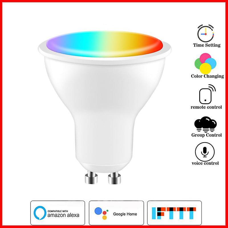 1/2/3/4pcs Gu10 Rgb Led Bulbs 8w Gu10 Rgbw Rgbww Led Lamp Gu 10 With 16 Colors Ir Remote Control Memory Function Smart Bulb