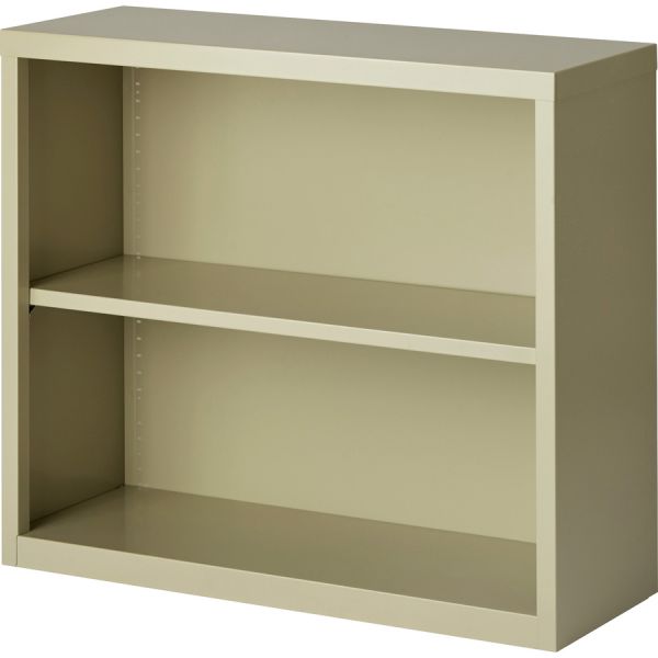 Lorell Fortress Series 2-Shelf Steel Bookcase