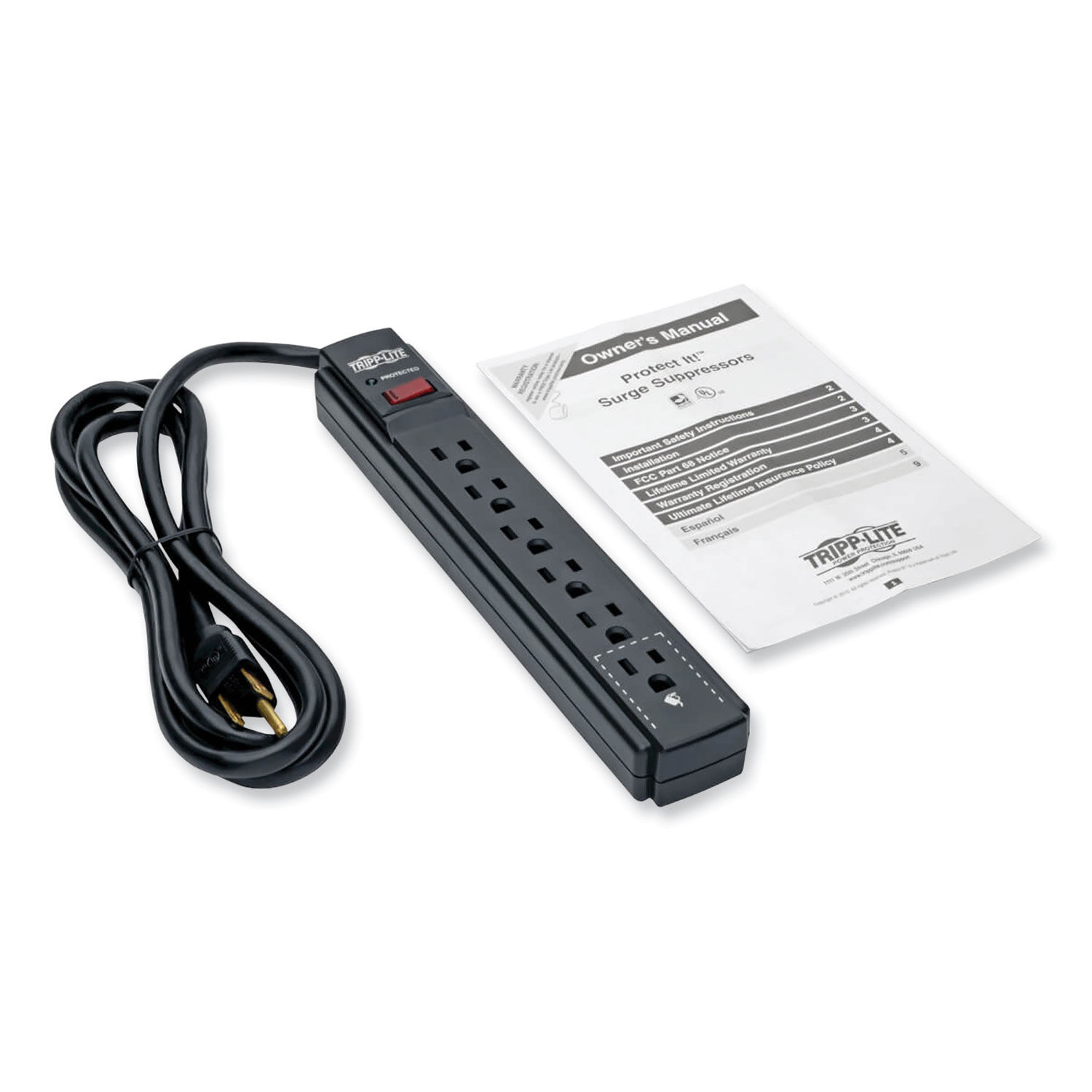 Protect It! Surge Protector by Tripp Lite TRPTLP606B