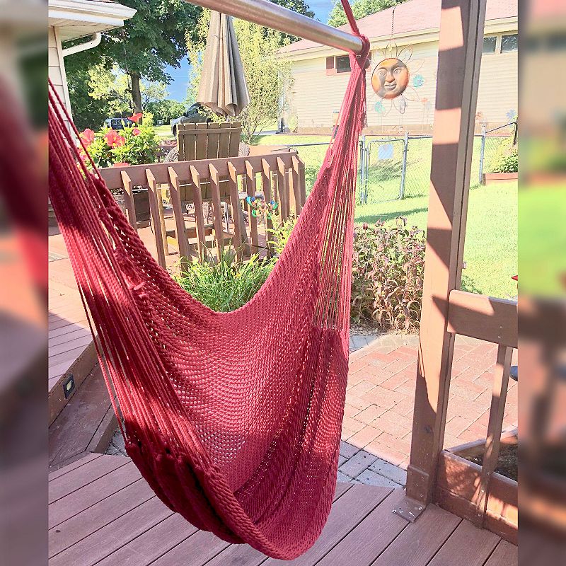 Sunnydaze Caribbean Style Xl Hanging Rope Hammock Chair