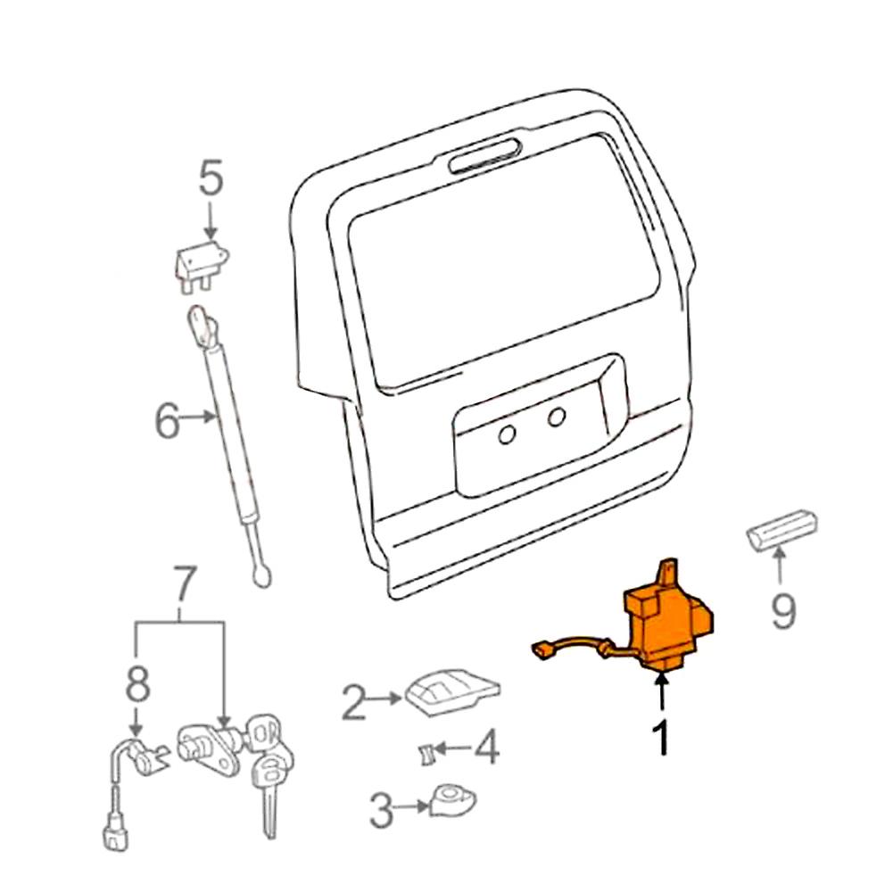 Door Lock Trunk Lock For Toyota 69110-35090 69110-35062