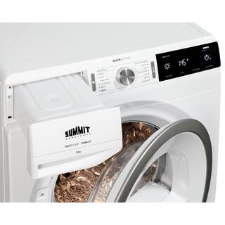 Summit Appliance 24 in. 3.88 cu.ft. 240-Volt White Stackable Electric Ventless Front Load Heat Pump Dryer SLD242W