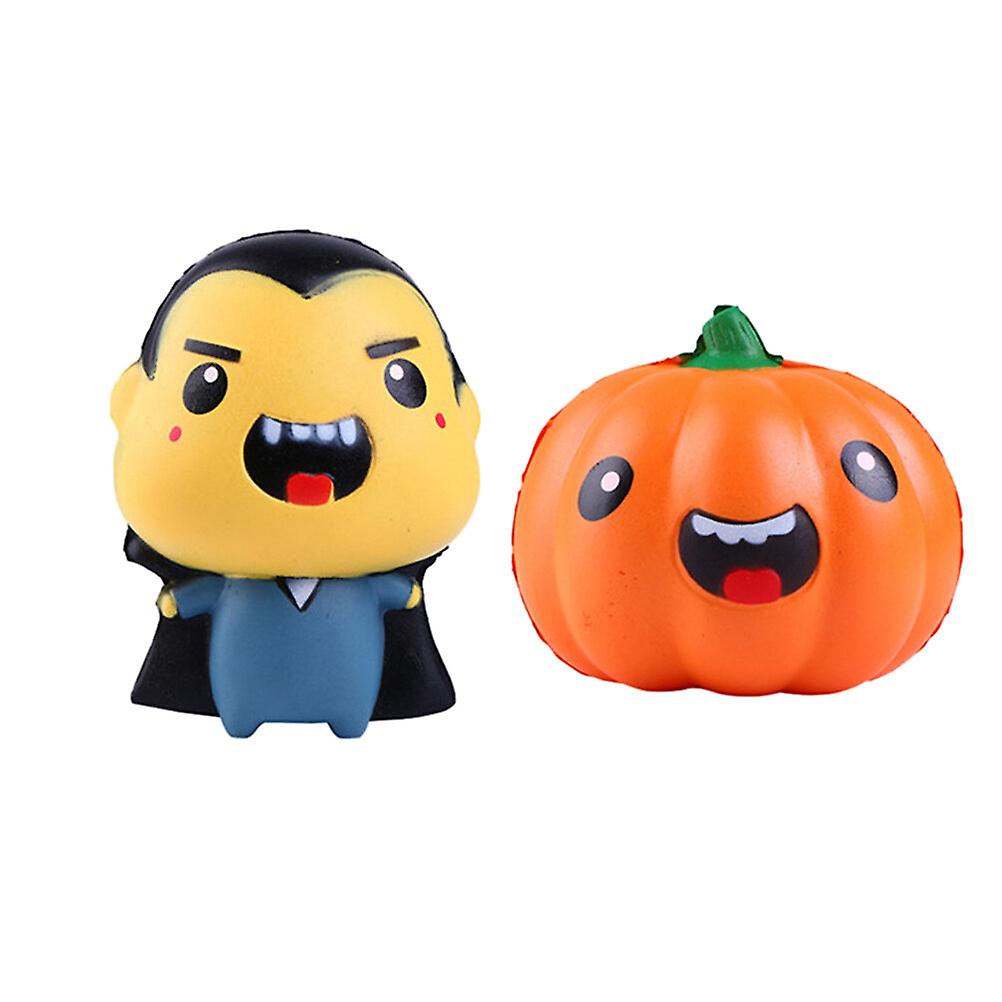 2pcs Halloween Pressure Toys Interesting Squeeze Toys Wear-resistant Anxiety Toys