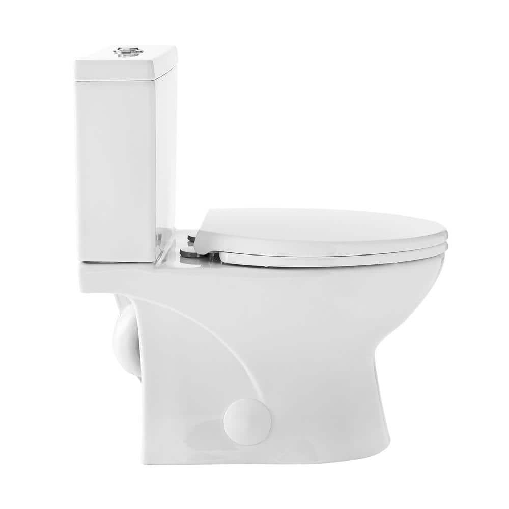 Swiss Madison Cache 2Piece Elongated Toilet Dual Flush in White