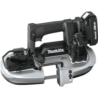 Makita 18V LXT Sub-Compact Brushless Band Saw Kit with bonus 28-34 in. 18 TPI Bi-Metal Portable Band Saw Blade (5Pk) XBP05R1B-E08741