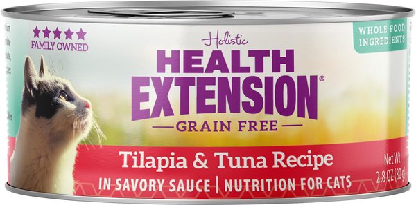 Health Extension Grain-Free Tilapia and Tuna Recipe Canned Cat Food