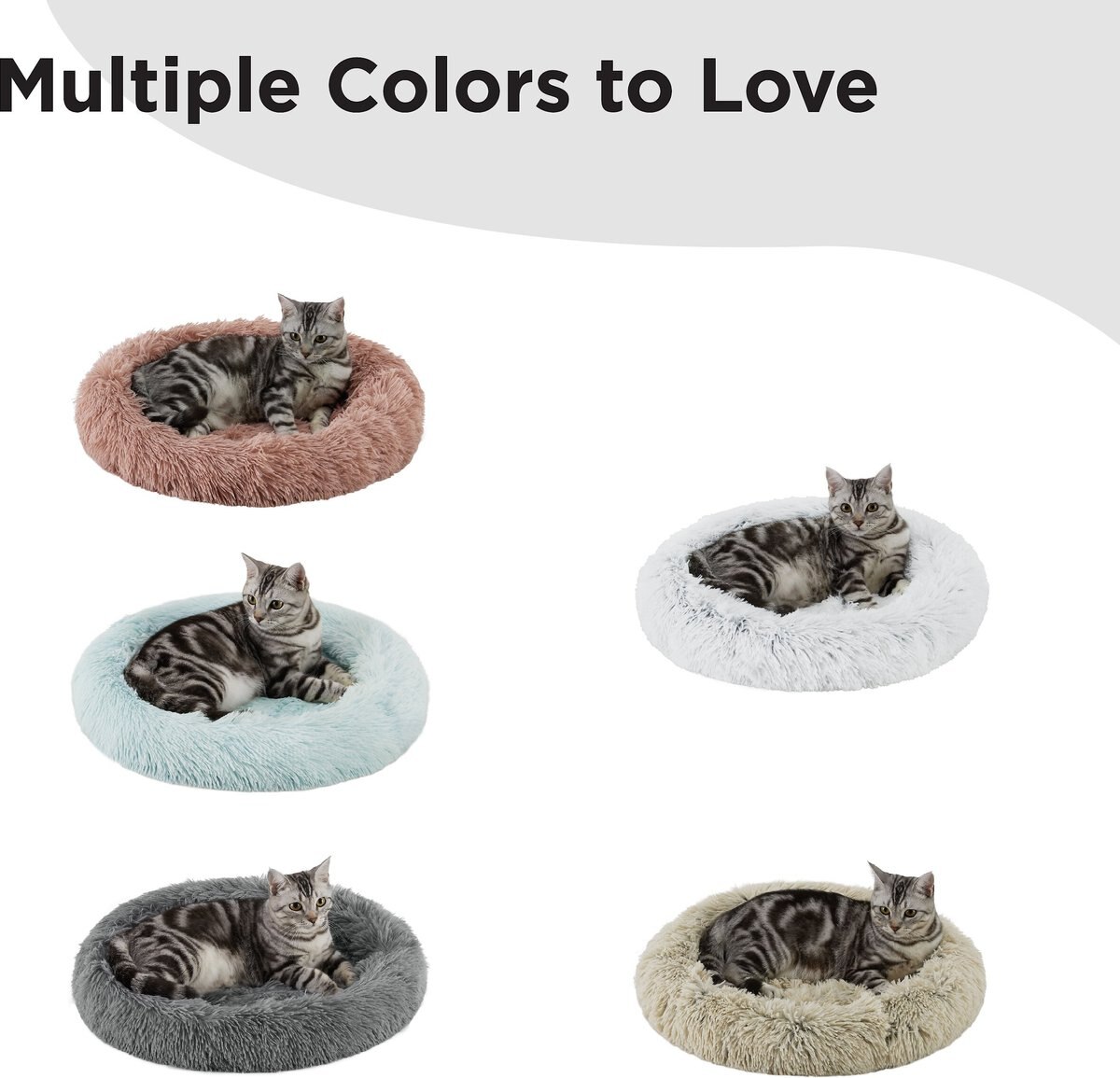 Best Friends by Sheri Calming Bolster Cat and Dog Bed