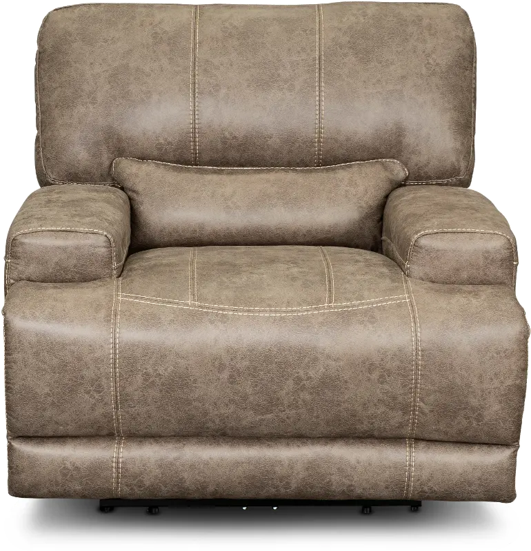 Omega Mushroom Tan Power Recliner