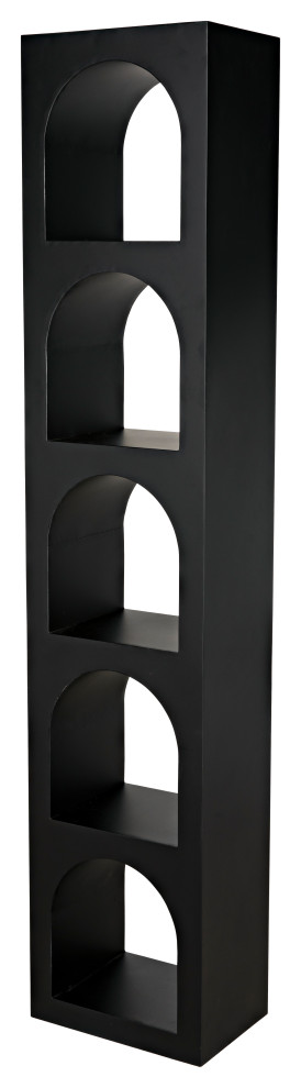 Aqueduct Bookcase  C  Black Metal   Industrial   Bookcases   by HedgeApple  Houzz