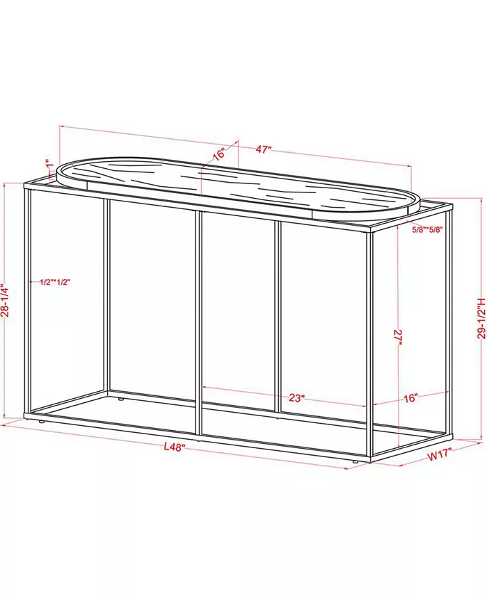 Furniture of America Nelleah Rectangle Console Table