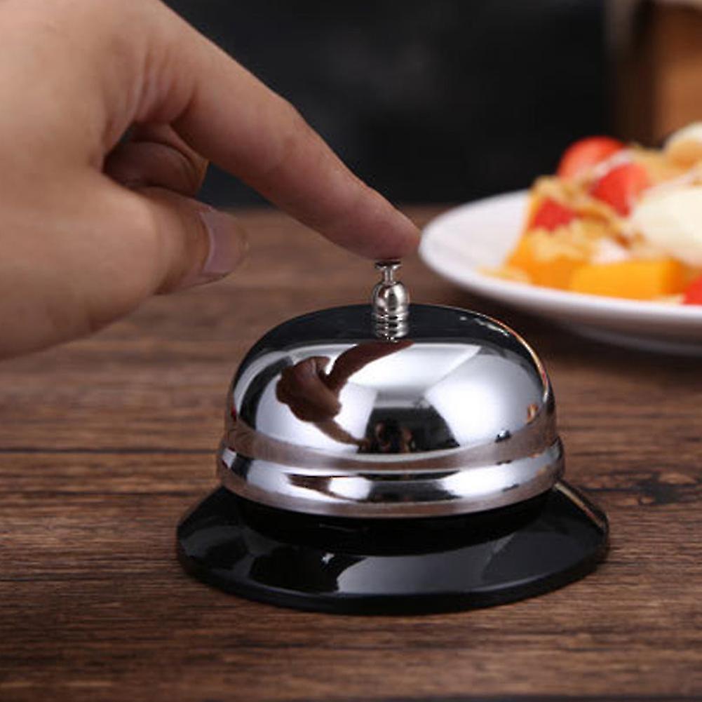 Stainless Steel Dinner Call Bell Desk Service Bell for Kitchen Coffee Shop Restaurant