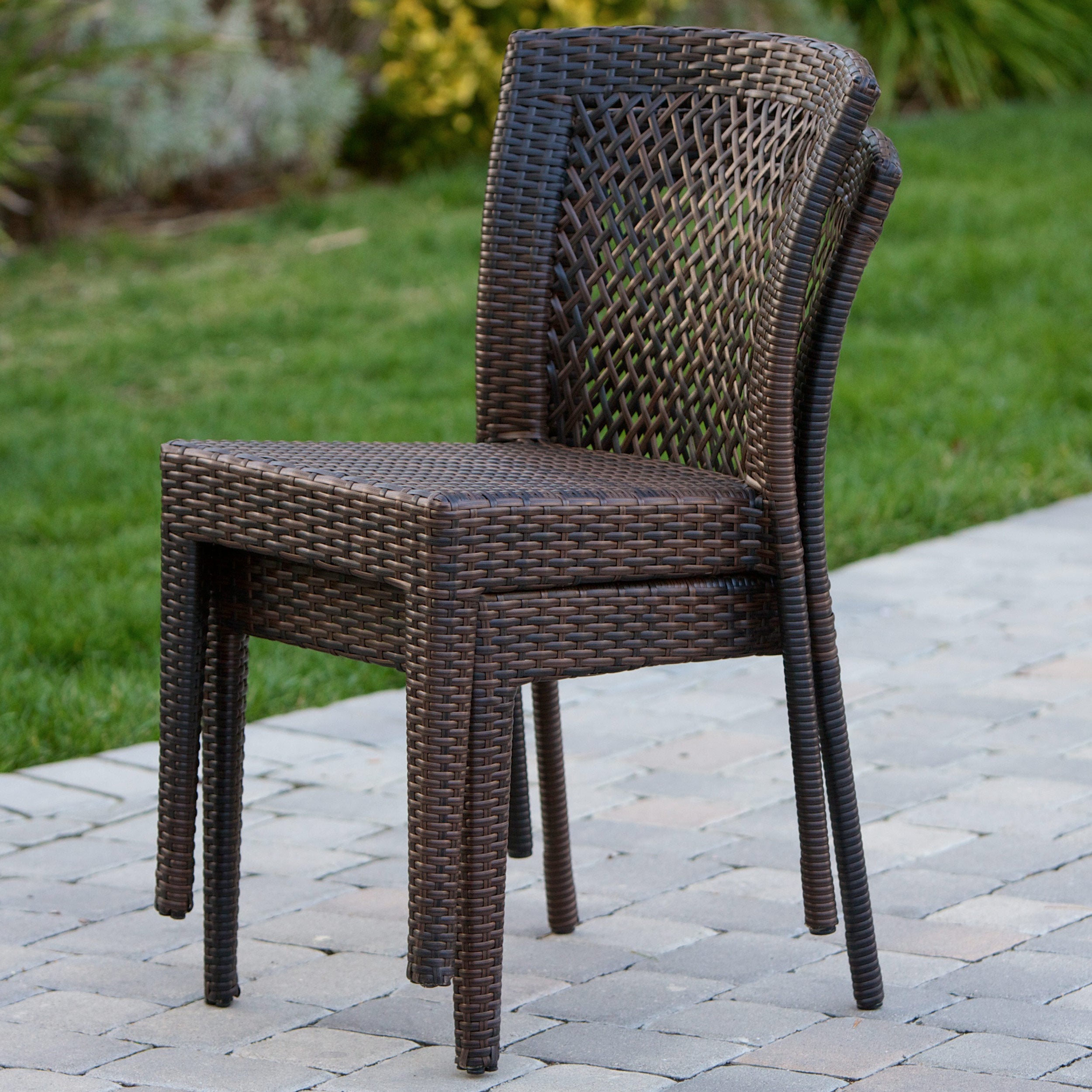 Radley Outdoor 5 Piece Multi-brown Wicker Dining Set